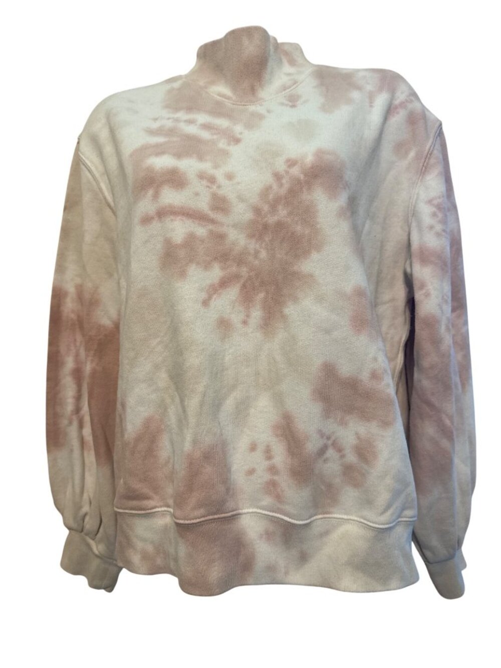 Abercrombie & Fitch Mockneck Sweatshirt Tie-Dye Small